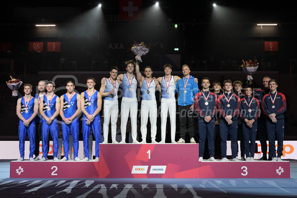 Schweizer Meisterschaften Kunstturnen Mannschaften Männer (B) - 22. November 2025 | Schweizer Meisterschaften Kunstturnen Mannschaften Männer (B)AXA Arena, WinterthurBild: Sportfotografie Markus Aeschimann | www.markus-aeschimann.ch - Realisiert mit Pictrs.com