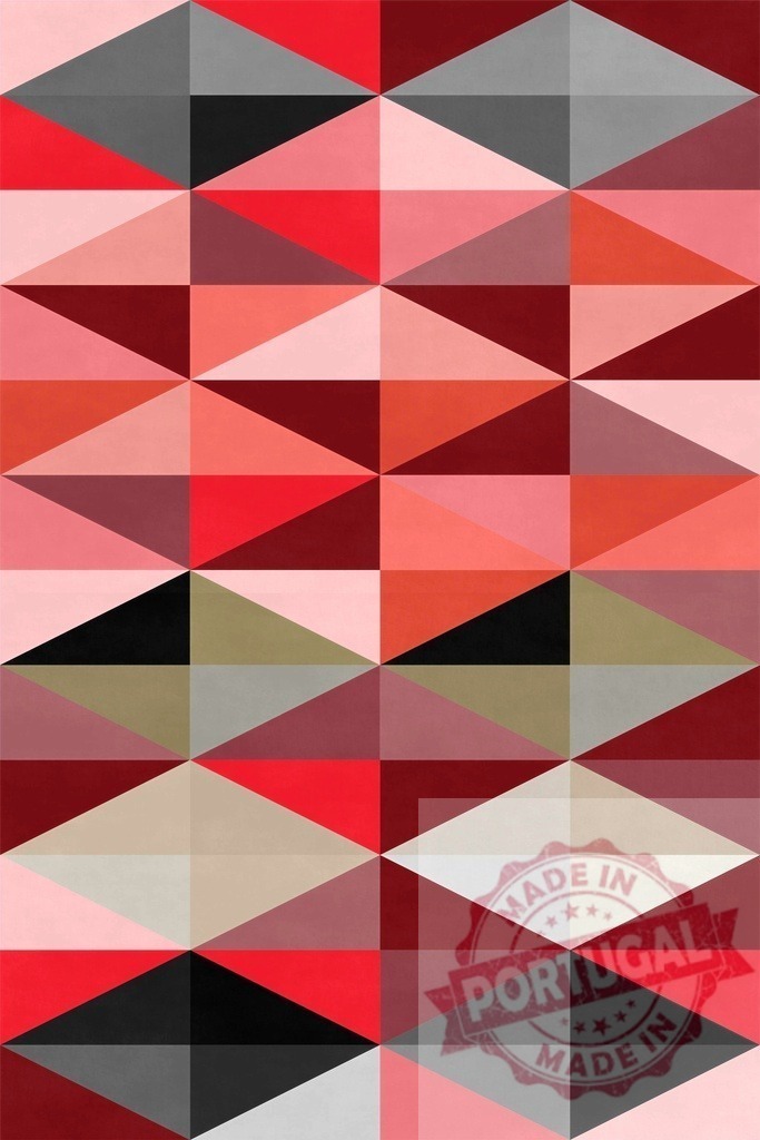 Abstract geometric pattern forming triangles with red and gray colors | Abstract geometric pattern forming a background of horizontal and vertical diamond shapes - Realisiert mit Pictrs.com