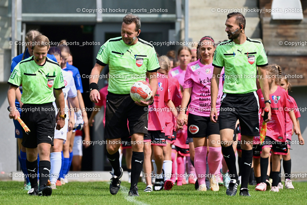 Carinthians Hornets vs. GAK 1902 Frauen | Santer Maximilian Referee, Leitgeb Martin Referee, Muratovic Jasmin Referee, Carinthians Hornets vs. GAK 1902 Frauen, Carinthians Hornets vs. GAK 1902 Frauen am 01.09.2024 in Sachsenburg (Sportplatz Sachsenburg), Austria, (Photo by Bernd Stefan)