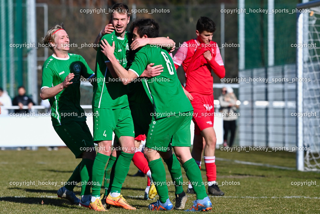 SC Landskron vs. WAC St. Andrä Juniors 11.3.2023 | Jubel SC Landskron Mannschaft, #7 Philipp Alexander Gabriel
Clementschitsch, #4 Ozbej Kuhar, #8 Philipp Gatti