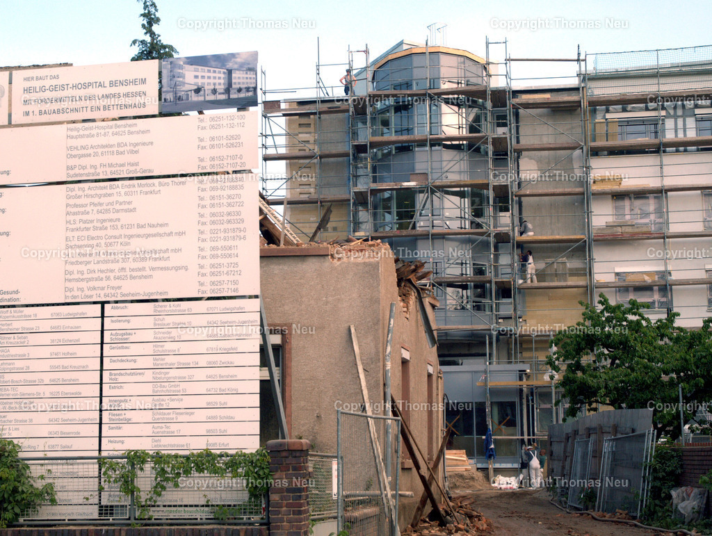 HOSPITAL | 1505Neubau Heilig Geist Hospital und Abriss eines gebäudes in der RodensteinstraßeBild: Neu