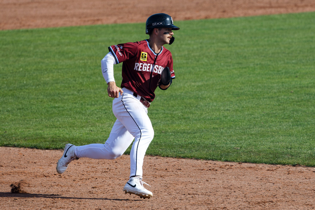 HEIREG_250907_6389 | Baseball-Bundesliga, Deutsche Meisterschaft, DBL, Guggenberger Legionäre vs. Heidenheim Heideköpfe, Spiel 4, Heidenheim, Regensburg, HellensteinEnergie Ballpark - Realisiert mit Pictrs.com