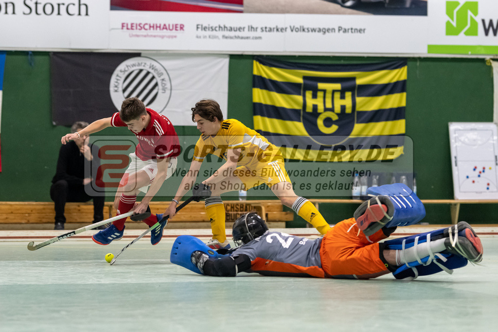 SFE_20230304_0041 | Deutsche Meisterschaft Männliche U16 Halle 2023 am 04.03.2023 in Köln (KTHC Stadion Rot-Weiss Köln Tennis and Hockey Club), Photo: Stephan Fehrmann 2022 (Sports-Gallery)