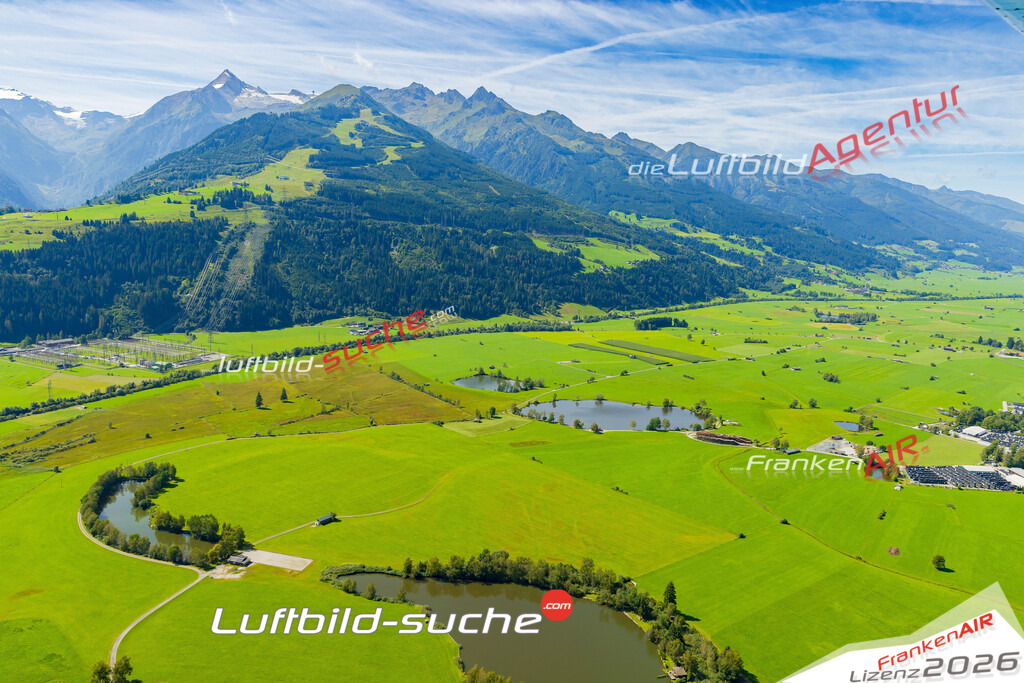 Luftaufnahme von Piesendorf - Die Luftaufnahme wurde 2025 vom UL-Flugzeug heraus erstellt ( keine Drohne ) - Hochauflösende Luftaufnahme - für professionelle Ausdrucke geeignet. Die Geschenkidee !Mit Lizenz und Bildrechte bestellbar