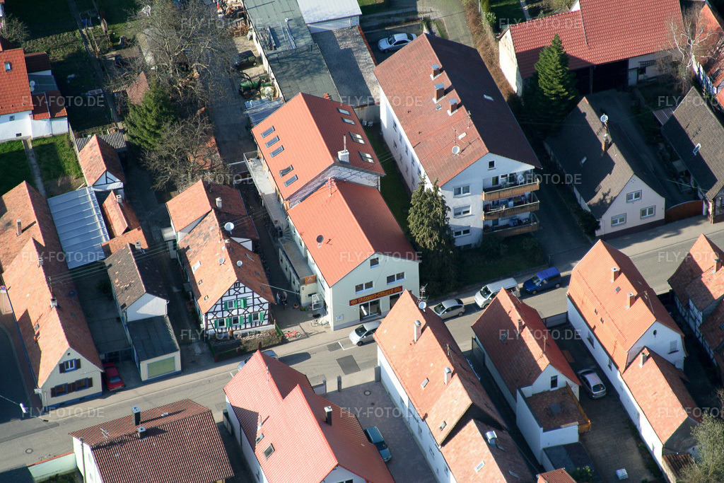 Luftbild: Kandel Hauptstraße Fahrrad Klingel in Kandel im Bundesland Rheinland-Pfalz in Deutschland. Foto: IMG_1355.jpg vom 07.04.2006 durch Werner Riehm/FLY-FOTO.de