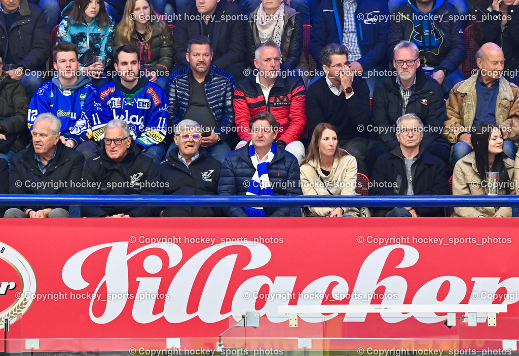 EC IDM Wärmepumpen VSV vs. EC KAC 12.3.2023 | Hans Löscher, Team Arzt EC VSV Dr. Helmuth Tscherpel, Team Arzt EC VSV Dr. Helmut Huber, Bürgermeister Stadt Villach Günther Albel