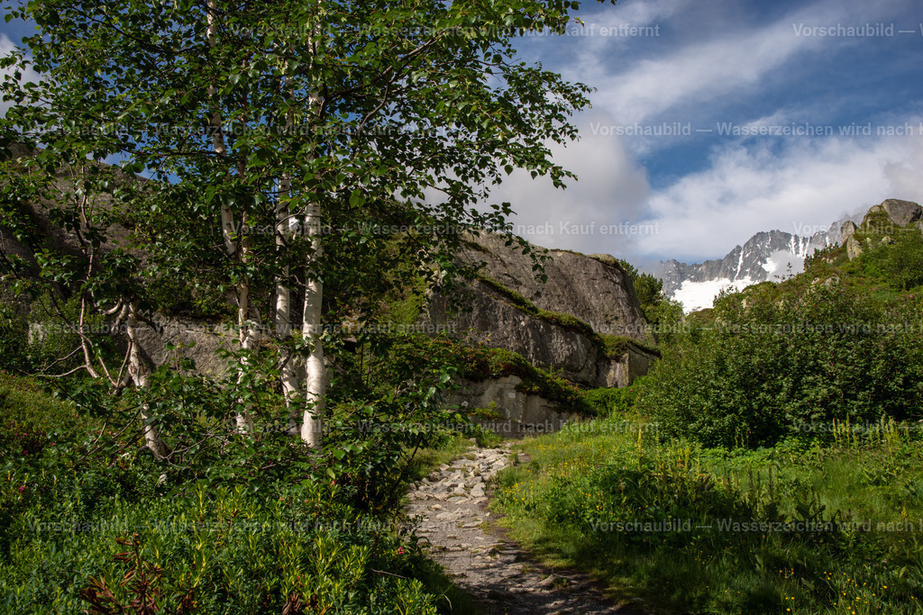 Göschener Alp, Schweiz | Wanderweg beim Dammastock  - Realisiert mit Pictrs.com