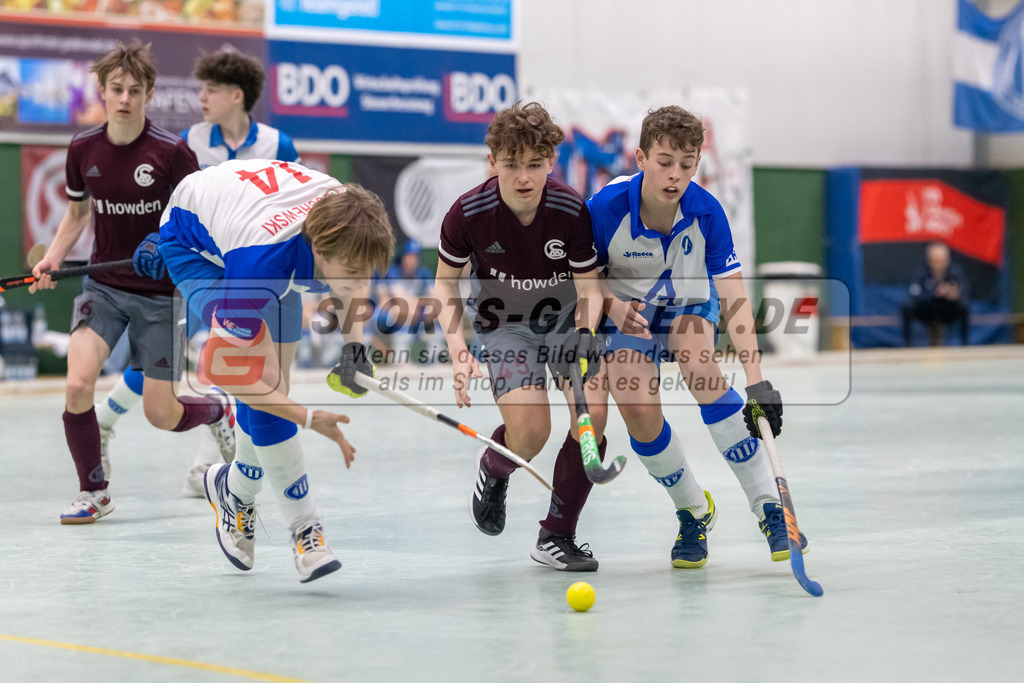 SFE_20230305_0034 | Deutsche Meisterschaft Männliche U16 Halle 2023 am 05.03.2023 in Köln (KTHC Stadion Rot-Weiss Köln Tennis and Hockey Club), Photo: Stephan Fehrmann 2022 (Sports-Gallery)