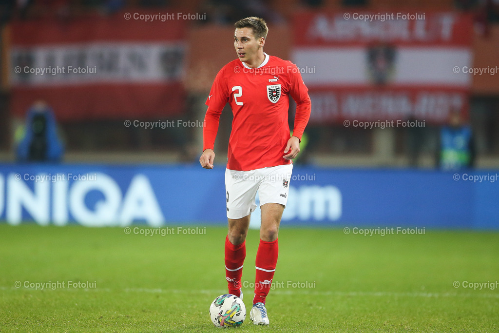 A_LUI_20221120_0019 | SPORT FUSSBALL TESTSPIEL  ÖSTERREICH VS ITALIEN
IM BILD: Maximilian Wöber (Österreich),


FOTO:FOTOLUI/UW
