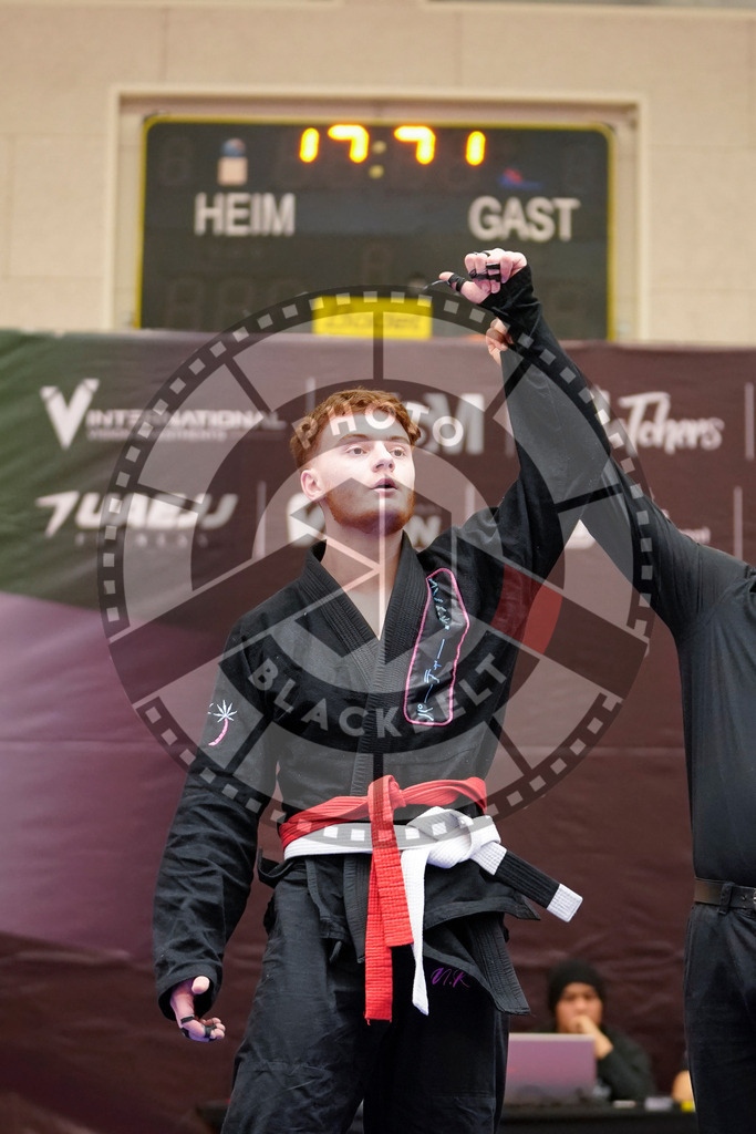20240203PBB07318 | Fighters compete during the Brazilian Jiu-Jitsu Championship of the AJP Tour in Maintal by Frankfurt am Main, Germany, on February 2, 2024.