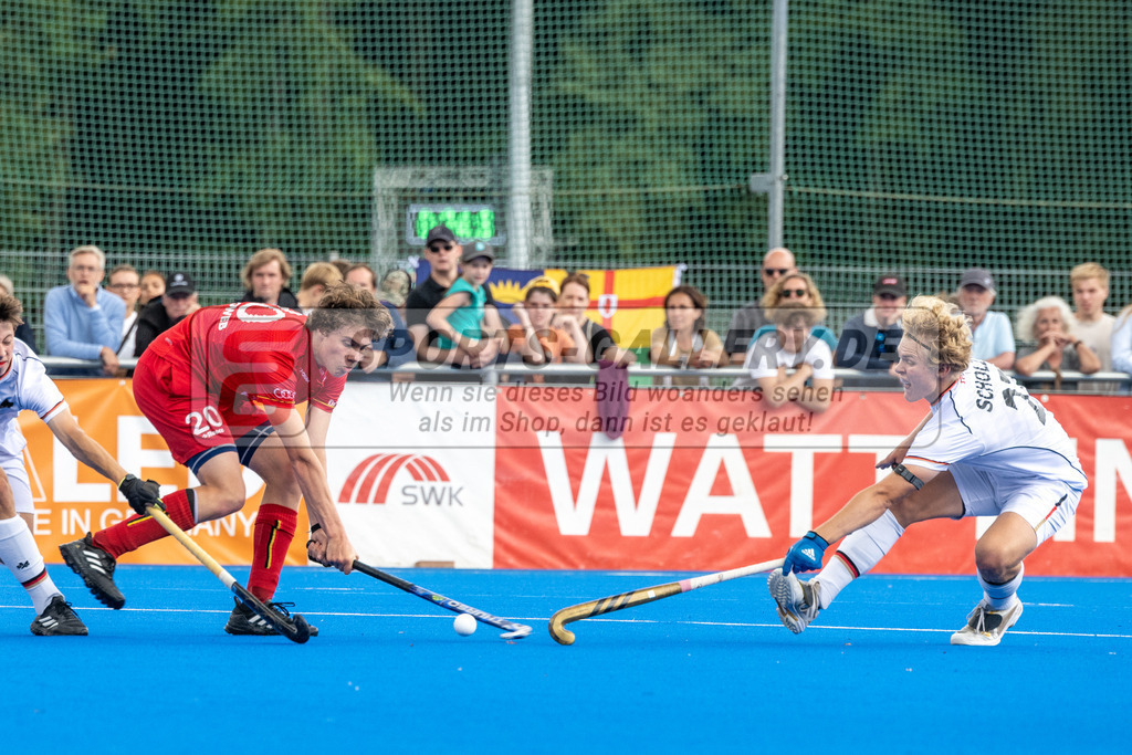 SFE_20230716_0316 | EuroHockey EM U18 Boys Final Belgium vs Germany am 16.07.2023 in Krefeld (Gerd-Wellen-Hockeyanlage), Photo: Stephan Fehrmann 2023 (Sports-Gallery)