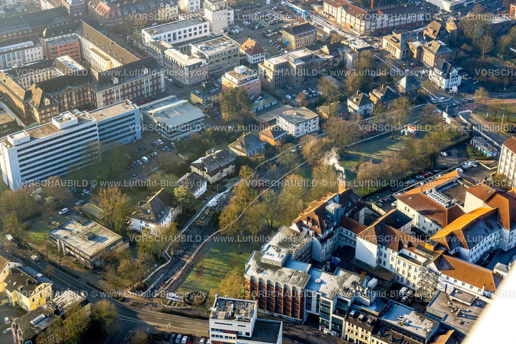 Hamm250200755Mitte | Luftbild, Südring Parkanlage mit Wohngebiet und Geschäftshäusern, Mitte, Hamm, Ruhrgebiet, Nordrhein-Westfalen, Deutschland