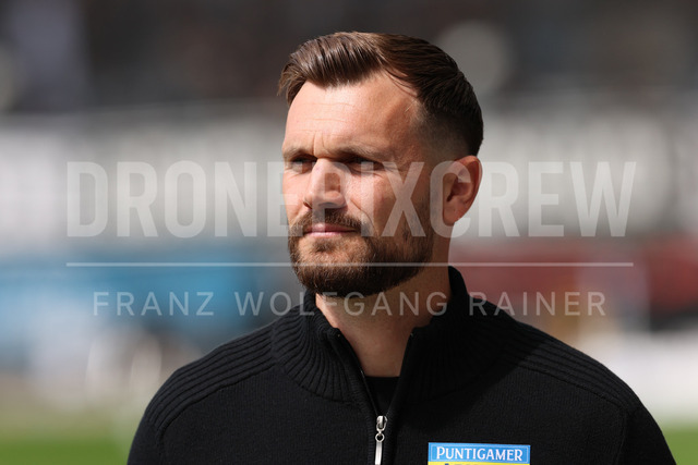 SK Puntigamer Sturm Graz vs TSV Egger Glas Hartberg – Championship Group    | Graz, Austria, 12.Apr.26 - SOCCER - ADMIRAL Bundesliga, SK Puntigamer Sturm Graz vs TSV Egger Glas Hartberg. The image shows head coach Fabio Ingolitsch (STU).    