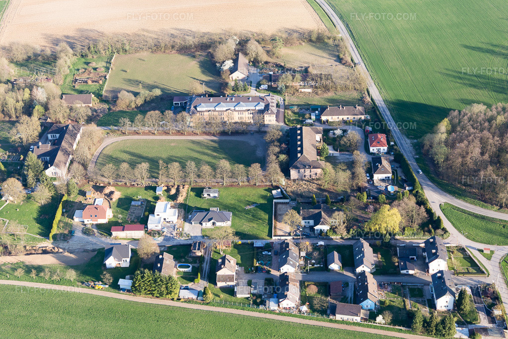 Aerial view: Cité des Cadres Camp in Oberrœdern in the state Bas-Rhin, France.Photo: IMG_097797.jpg taken on 03/27/2017 by Werner Riehm/FLY-FOTO.comResolution of the original: 5472 x 3648 px