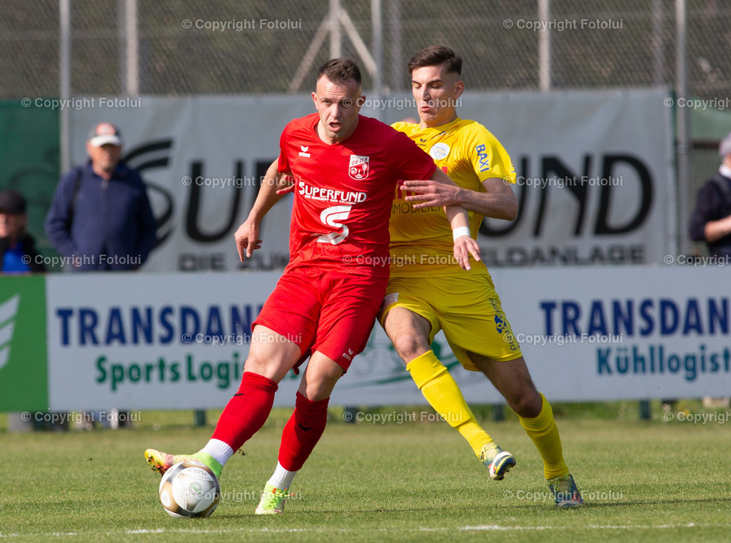 A_LUI_30042022_07 | SPORT,FUSSBALL,LT1 OOE LIGA ASKOE OEDT-DONAU LINZ 30.04..2022 IM BILD:  NENAD VIDACKOVIC (OEDT)  UND VALDRIN FEJZAJ (DONAU)FOTO:FOTOLUI