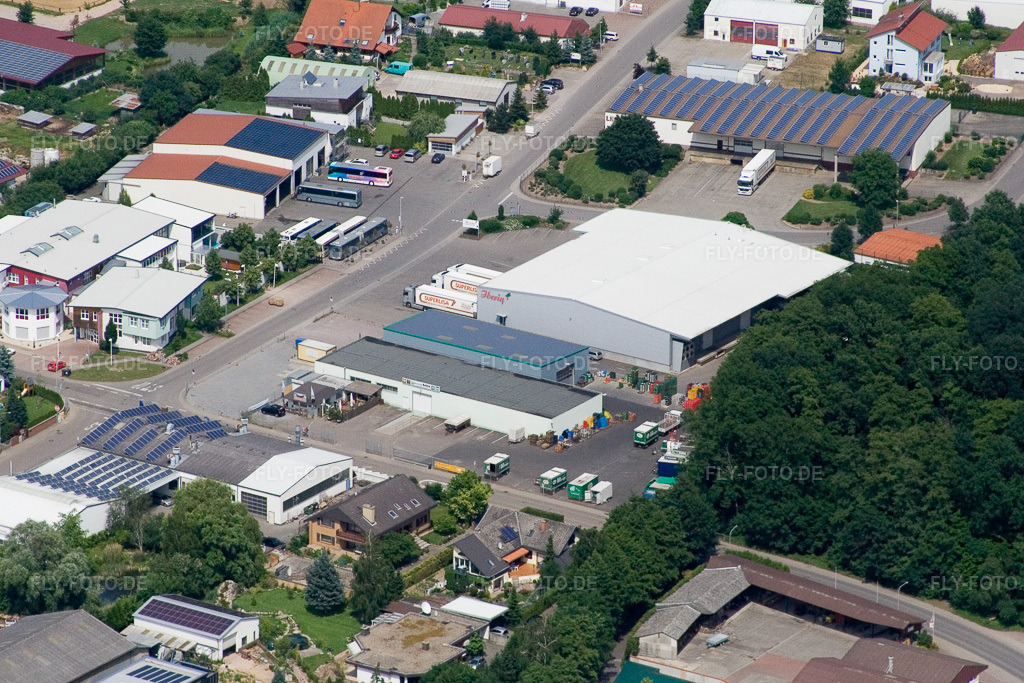 Luftbild: Industriegebiet O, Am Gäxwald in Herxheim bei Landau im Bundesland Rheinland-Pfalz in Deutschland. Foto: IMG_11327.jpg vom 14.06.2008 durch Werner Riehm/FLY-FOTO.de