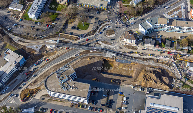 Witten230303282 | Luftbild, WITTEN, RHEINISCHER ESEL  BRÜCKENBAUWERK ÜBER DIE PFERDEBACHSTRASSE, Radwegbrücke, Radwegenetz,  Sonnenschein, Witten, Ruhrgebiet, Nordrhein-Westfalen, Deutschland