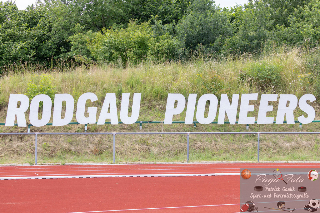 GFLW 1: German Football League Women 1: Rodgau Pioneers Ladies - Stuttgart Scorpions Sisters, 07.06.2026 | Rodgau Pioneers Buchstaben, Symbolbild, Rodgau Pioneers Ladies - Stuttgart Scorpions Sisters, Rodgau, Maingau-Energie-Stadion "Am Weichsee", 7.6.2026 - Realisiert mit Pictrs.com