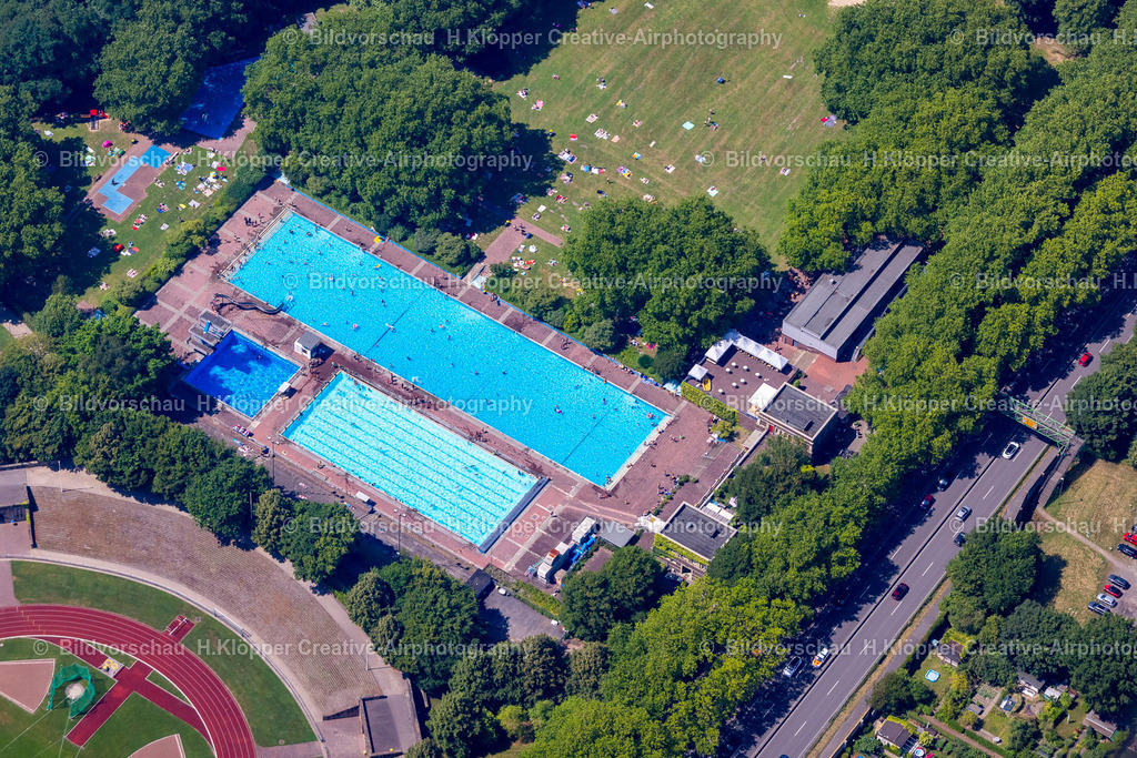 Luftbild Gladbeck-5195 | LuftbildfotografieSchwimmbecken des Freibades an der Schützenstraße in Gladbeck im Bundesland Nordrhein-Westfalen - Realisiert mit Pictrs.com