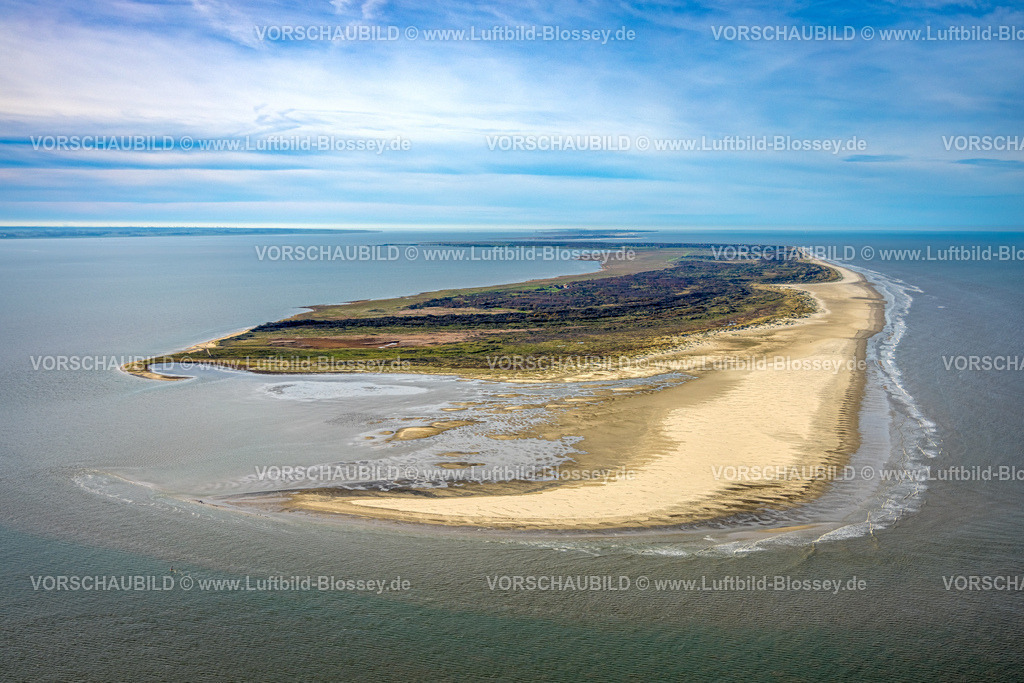 Wittmund251105873Langeoog | Luftbild, Gesamtansicht Ostfriesische Insel Langeoog, östlicher Strandabschnitt mit Dreebargen Gebiet, Otzumer Balje Naturschutzgebiet und Osterhook Naturschutzgebiet, Langeoog, Norddeutschland, Ostfriesland, Niedersachsen, Deutschland