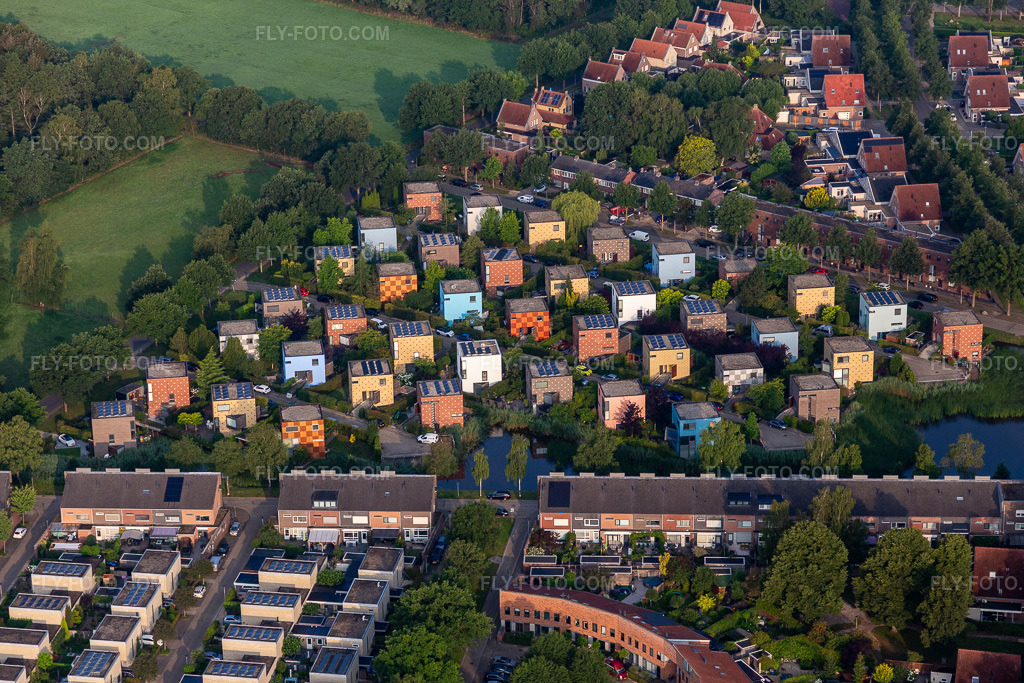 Aerial view: View of the town in Enschede in the state Overijssel, Netherlands.Photo: IMG_008188.jpg taken on 07/18/2020 by Werner Riehm/FLY-FOTO.comResolution of the original: 5472 x 3648 px