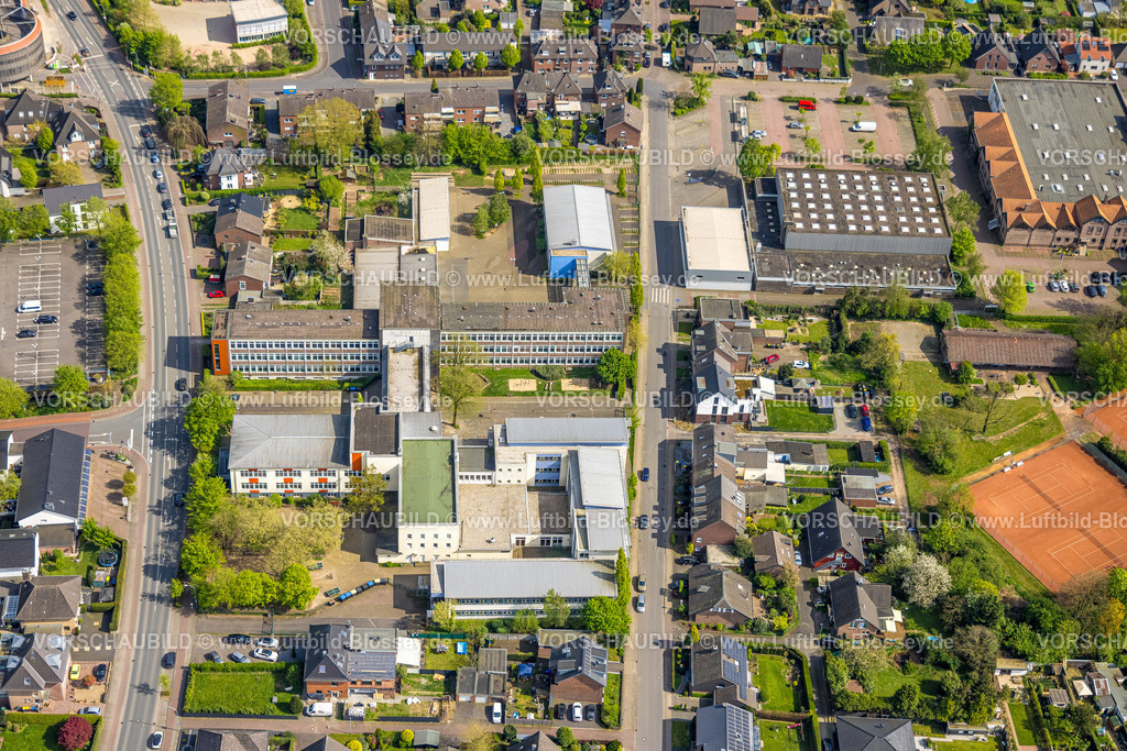 Goch240402693 | Luftbild, Gesamtschule Mittelkreis, Goch, Niederrhein, Nordrhein-Westfalen, Deutschland