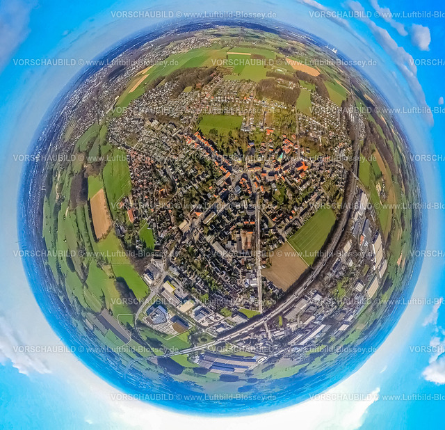 Hamm230220023Rhynern-Mitte | Luftbild, Ortsansicht Rhynern-Mitte, Stadtbezirk Rhynern, Hamm, Ruhrgebiet, Nordrhein-Westfalen, Deutschland