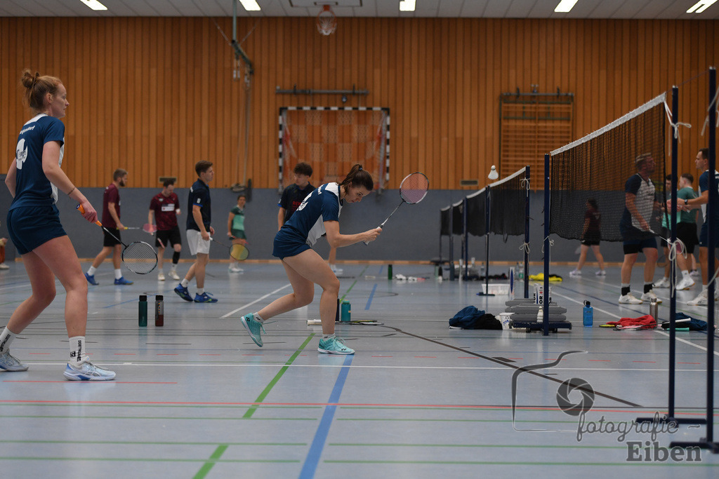 Badminton TV Metjendorf | Frauen Doppel, Wiebke Schwetje und Kira Veldmann; Badminton TV Metjendorf am 26.10.2025 in Metjendorf (Sporthalle Auf dem Kamp); Photo: Philip Eiben 2025 - Realisiert mit Pictrs.com