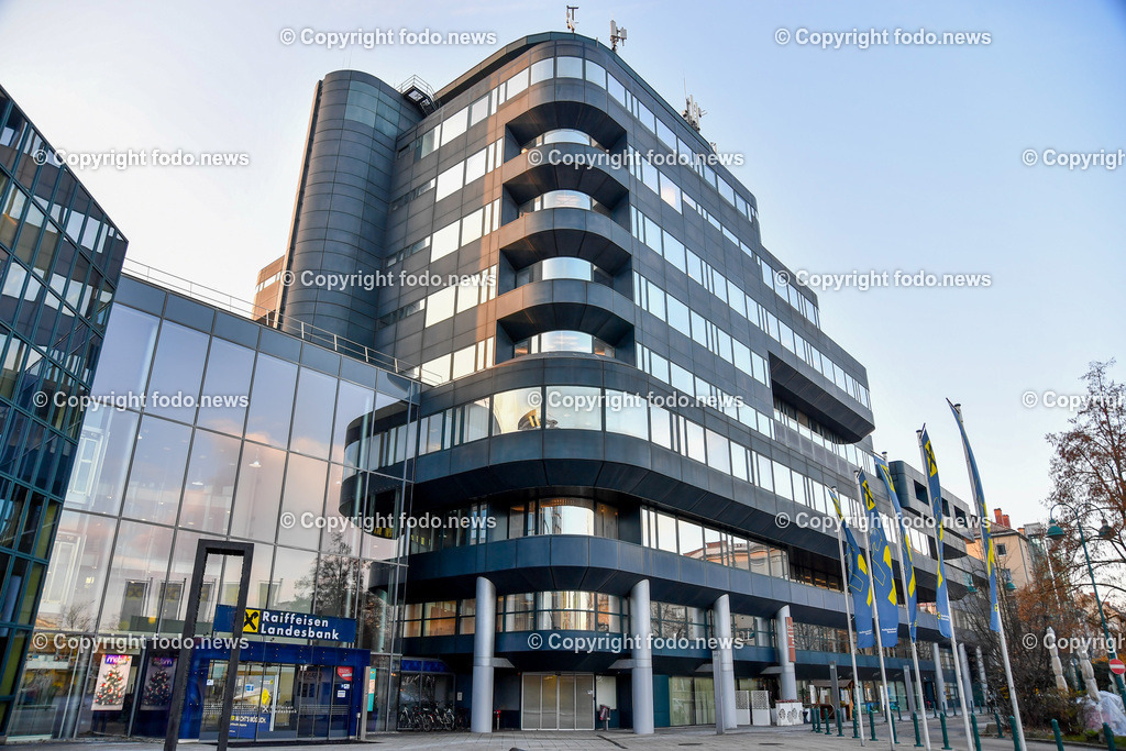 Raiffeisen Landesbank OÖ_ 12.12.2022-3 | 12.12.2022, Linz, AUT, Raiffeisenlandesbank Ooe, Zentrale, Linz, im Bild Raiffeisenlandesbank Ooe, Raiffeisen Landesbank, Zentrale, Linz