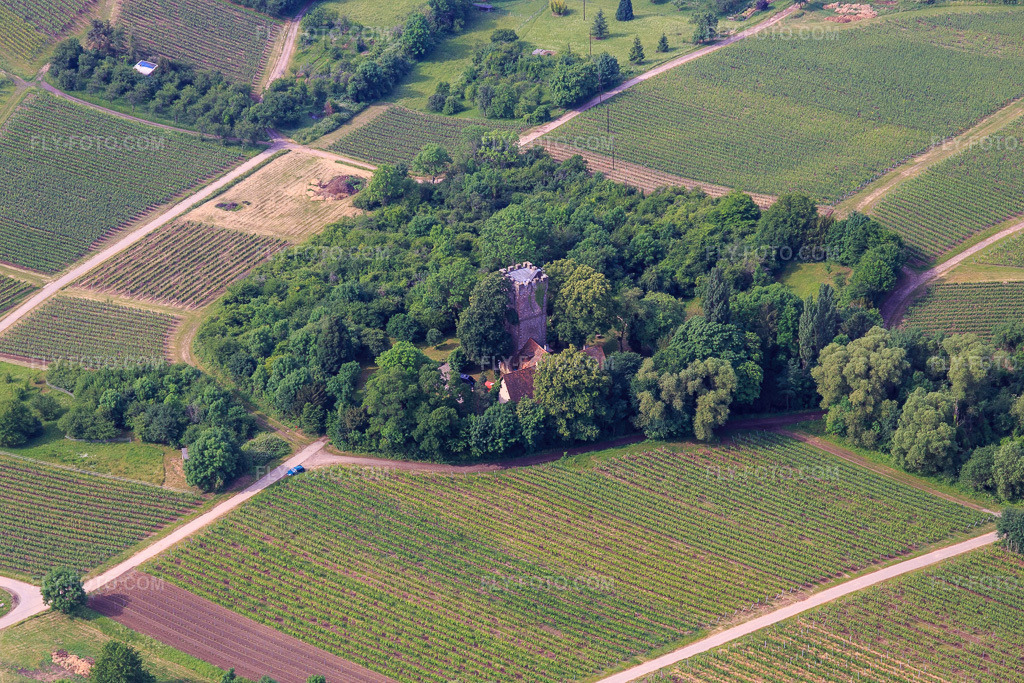 Aerial view: Chateau Saint Paul on the Sonnenberg in Wissembourg in the state Bas-Rhin, France. – Photo: IMG_100682.jpg taken on 06/05/2017 by Werner Riehm/FLY-FOTO.com – Resolution of the original: 5133 x 3422 px