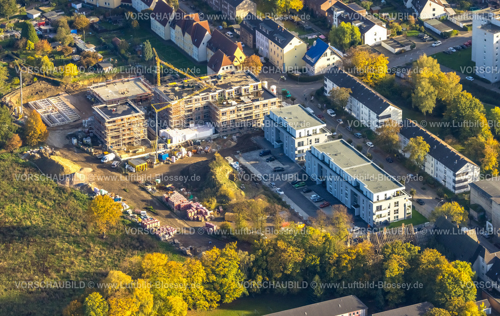 Gladbeck221005860 | Luftbild, Baustelle Neubaugebiet Schlägelstraße und Eisenstraße, Zweckel, Gladbeck, Ruhrgebiet, Nordrhein-Westfalen, Deutschland