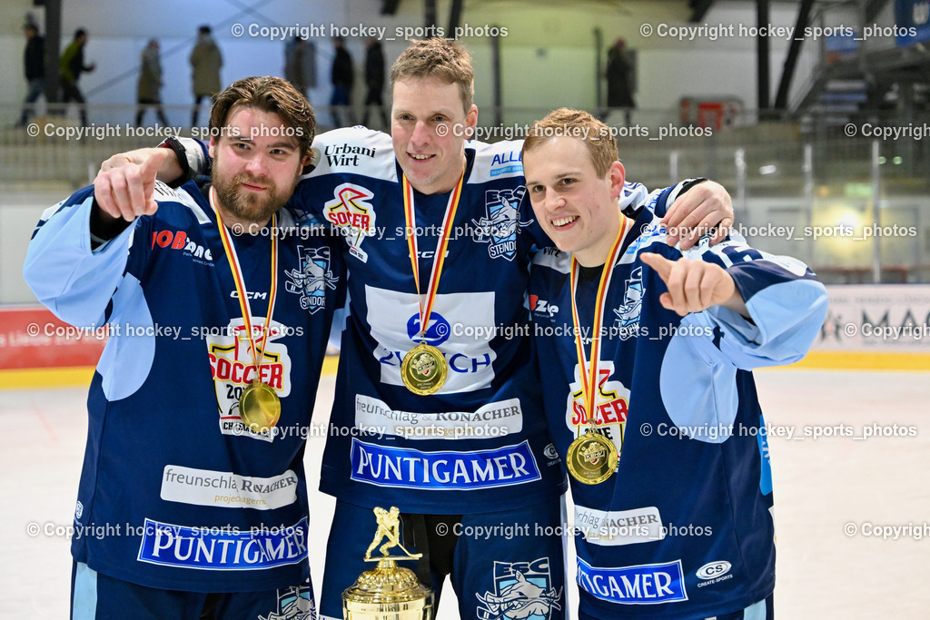 ESC Steindorf vs. EHC Althofen 8.3.2024 | ESC Steindorf vs. EHC Althofen 8.3.2024, ESC Steindorf vs. EHC Althofen Meisterfeier am 08.03.2024 in Steindorf (Ossiachersee Halle), Austria, (Photo by Bernd Stefan)