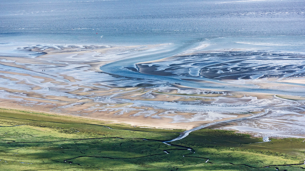 dr__0013094.jpg | SANKT PETER-ORDING 07.08.2017 Wattenmeer der Nordsee- Küste in Sankt Peter-Ording im Bundesland Schleswig-Holstein, Deutschland. // Wadden Sea of North Sea Coast in Sankt Peter-Ording in the state Schleswig-Holstein, Germany. Foto: Daniel Reiter