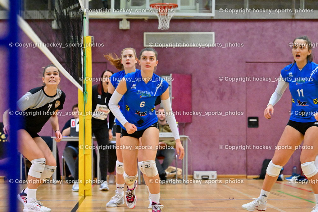 ASKÖ Volley Eagles vs. VC Raiffeisen Dornbirn 26.11.2022 | #7 FANIC Nada, #6 HALBEISEN Magdalena, #9 MEIER Michelle, #11 OEHAJA Ariola