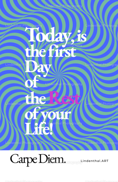 Poster - Today is the First Day | Erinnerung für den Tag - Realisiert mit Pictrs.com