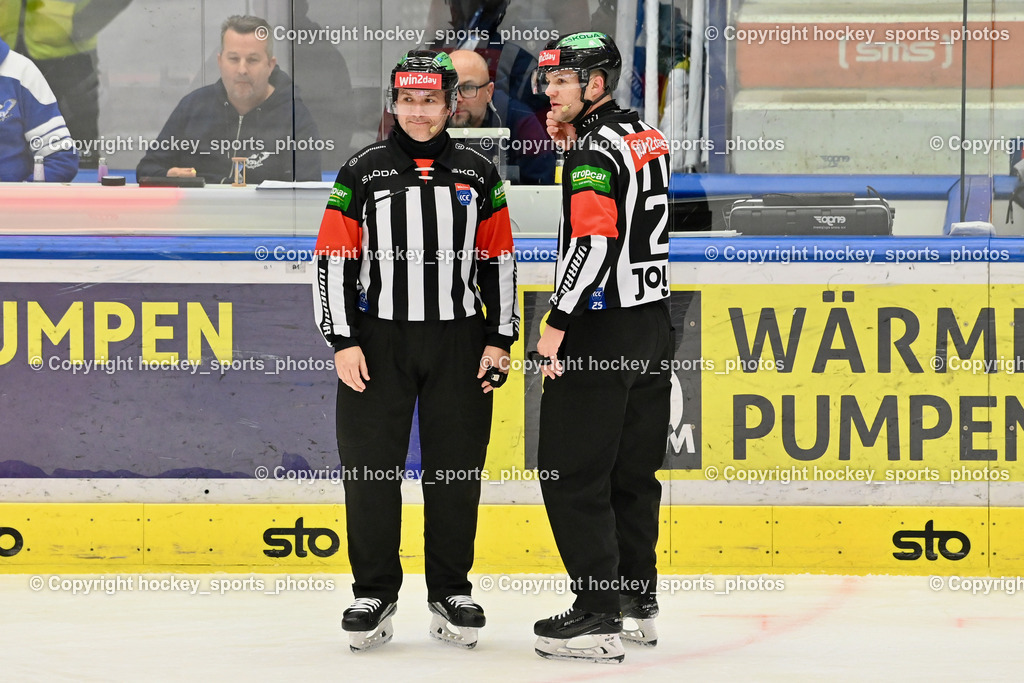 EC IDM Wärmepumpen VSV vs. Pioneers Vorarlberg | Piragic Trpimir Referee, Hronsky Tomas Referee, EC IDM Wärmepumpen VSV vs. Pioneers Vorarlberg, EC IDM Wärmepumpen VSV vs. Pioneers Vorarlberg am 14.12.2024 in Villach (Stadthalle Villach), Austria, (Photo by Bernd Stefan)