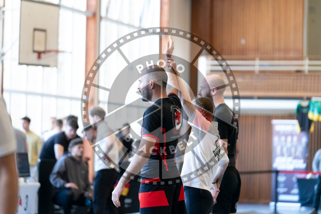 20250329PBB2005 | Fighters compete during the International Luta Livre (ILLCS) Germany IX Spring 2025 Competition spring on March 29, 2025 in Hannover, Germany.© Chiara Dazi