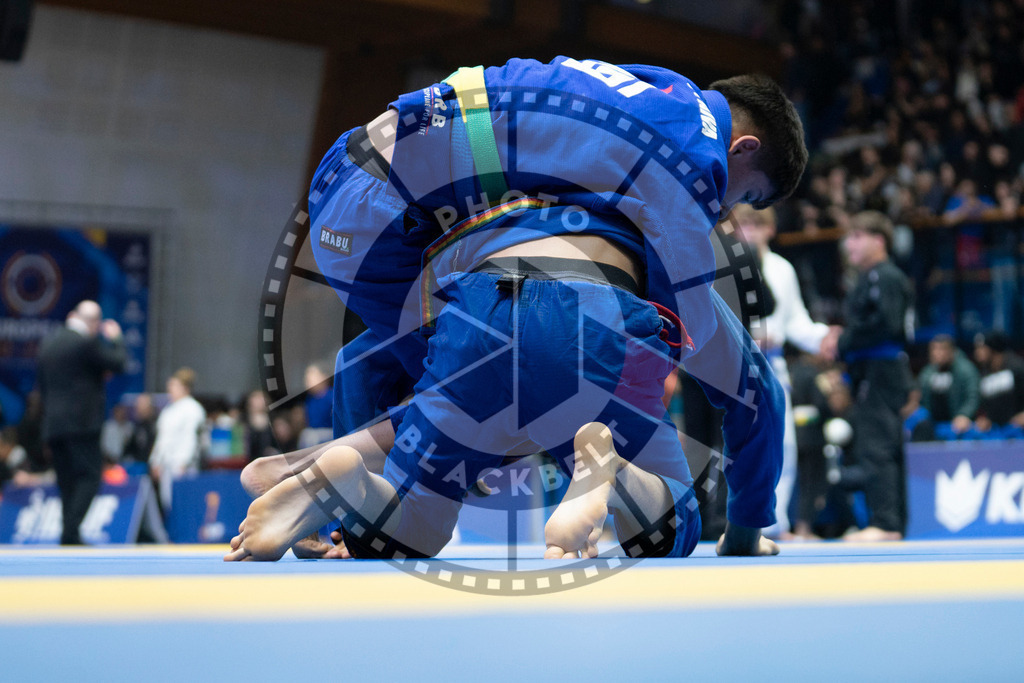 20240119PBB1819 | Fighters compete during the IBJJF European Championship in Paris, France, on January 19, 2024.