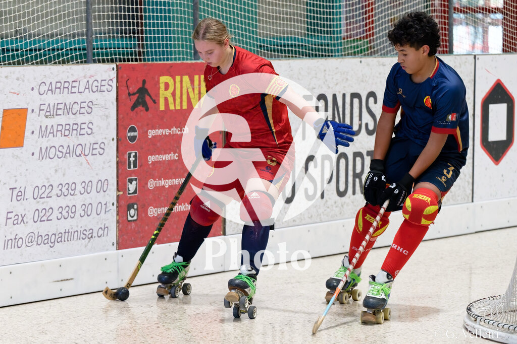 U17  - Geneve RHC B v Geneve RHC A  |  during the U17  match between Geneve RHC B and Geneve RHC A  at Centre sportif de la queue d'arve in Geneve, Switzerland