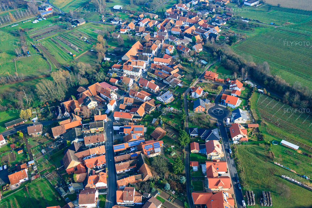 Luftbild: Friedrich-Koch-Straße in Oberhausen im Bundesland Rheinland-Pfalz in Deutschland. Foto: IMG_35553.jpg vom 20.11.2010 durch Werner Riehm/FLY-FOTO.de