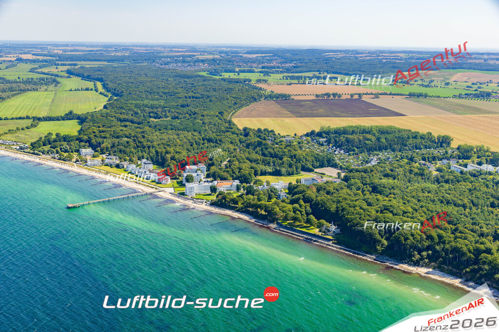 Luftbild Vs Google Maps  Heiligendamm Küste Landschaft  Bad Doberan -Das Luftbild wurde 2025 vom UL-Flugzeug heraus erstellt ( keine Drohnenluftbilder ) - Hochauflösende Luftaufnahme -Nicht vergleichbar mit Google Maps oder Satelittenbilder- Die Geschenkidee !Mit Lizenz und Bildrechte bestellbar