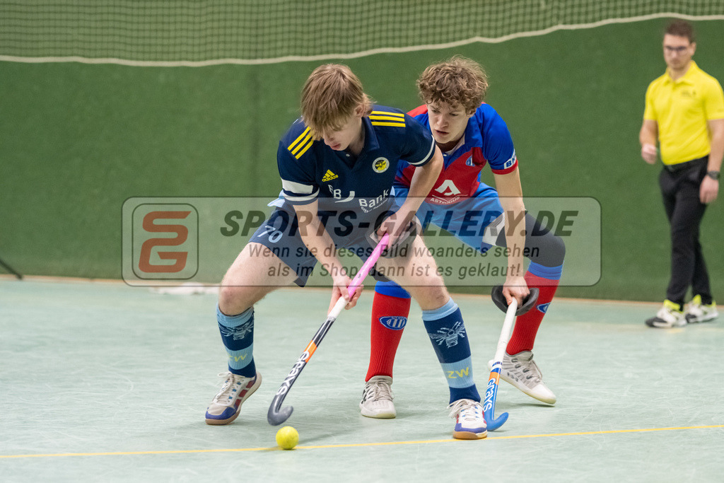 SFE_20230304_0026 | Deutsche Meisterschaft Männliche U16 Halle 2023 am 04.03.2023 in Köln (KTHC Stadion Rot-Weiss Köln Tennis and Hockey Club), Photo: Stephan Fehrmann 2022 (Sports-Gallery)