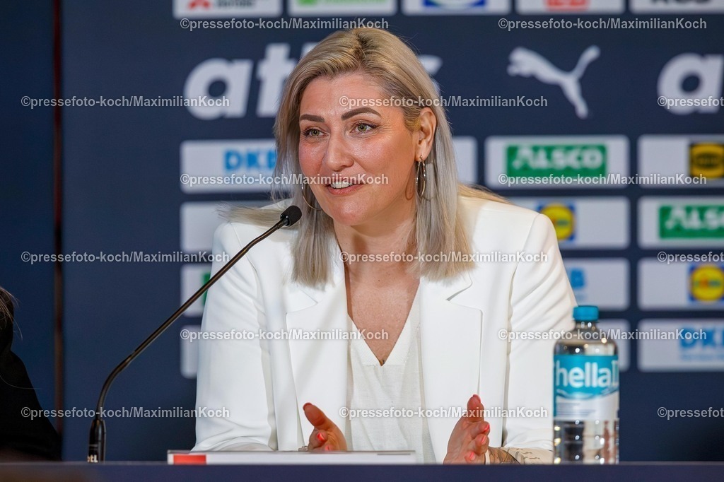 xKWIx17052601002 | 17.05.2026, xkwix, Handball, Länderspiel, Deutschland - Dänemark , Lanxess-Arena in Köln: Anja Althaus ehemalige Handballerin wird Botschafterin der Handball Weltmeisterschaft 2027 Photo: xKamilxWilkowskixPressefotoKochx