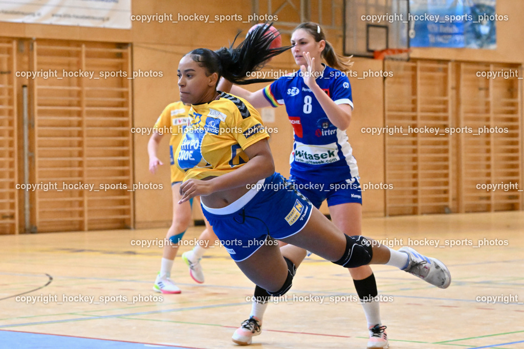 SC Ferlach Damen vs. Hypo Niederösterreich 18.11.2023 | #77 EGBAIMO Aurelie Timi, #8 FRITZ Katharina