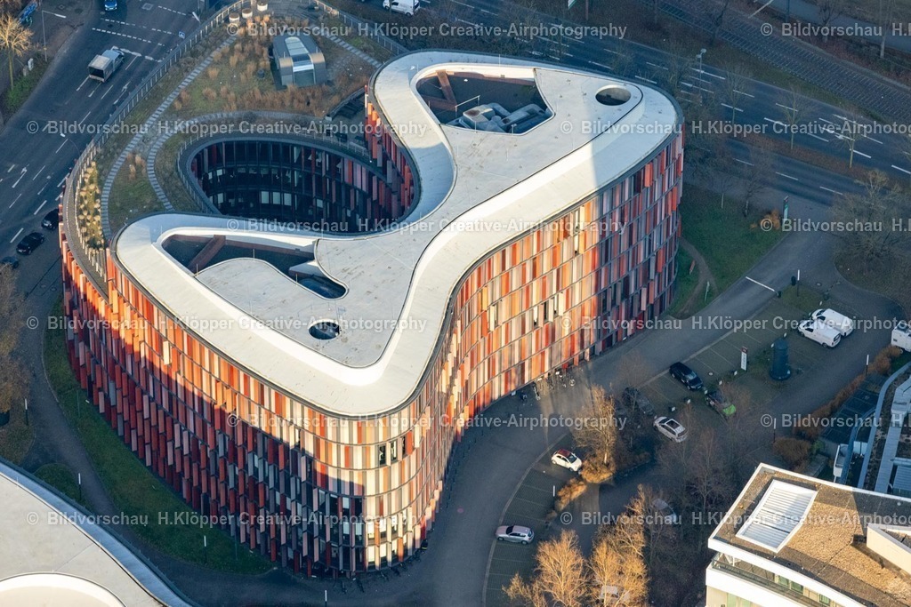 Luftbilder Köln-7912 | Luftbildfotografie Verwaltungsgebäude und Bürokomplex " Cologne Oval Offices " in Köln im Bundesland Nordrhein-Westfalen, Deutschland - Realisiert mit Pictrs.com