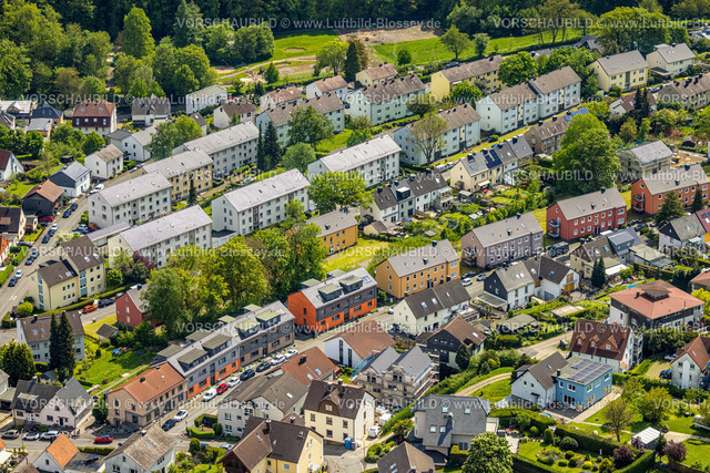 Wetter230502863 | Luftbild, Wohnsiedlung Goethestraße, Oberwengern, Wetter, Ruhrgebiet, Nordrhein-Westfalen, Deutschland