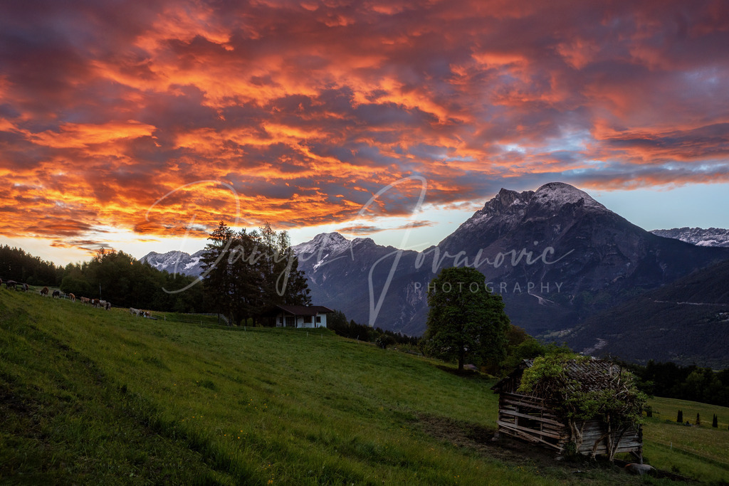 Hohe Munde | Brennender Himmel über der Hohen Munde