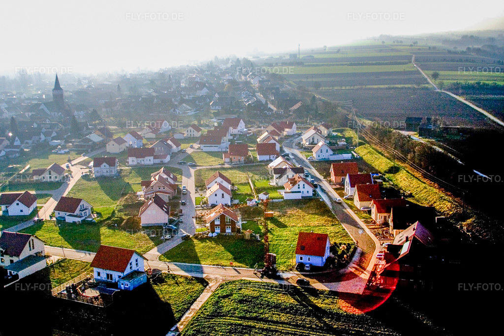 Luftbild: An d. Anheide im Ortsteil Schaidt in Wörth im Bundesland Rheinland-Pfalz in Deutschland. Foto: IMG_14844.jpg vom 30.11.2008 durch Werner Riehm/FLY-FOTO.de