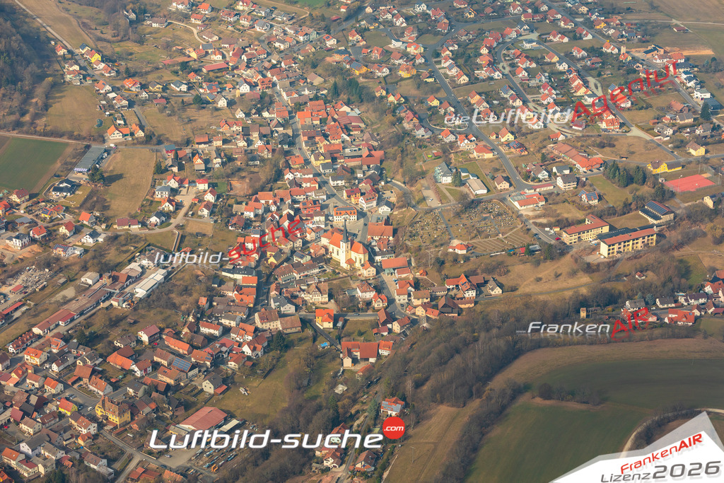 Das Luftbild der Stadt Burkardroth wurde 2019 vom Flugzeug heraus erstellt (keine Drohne) Aufnahmehöhe ca.400 Meter- hohe Auflösung- beste Druck-Qualität garantiert!