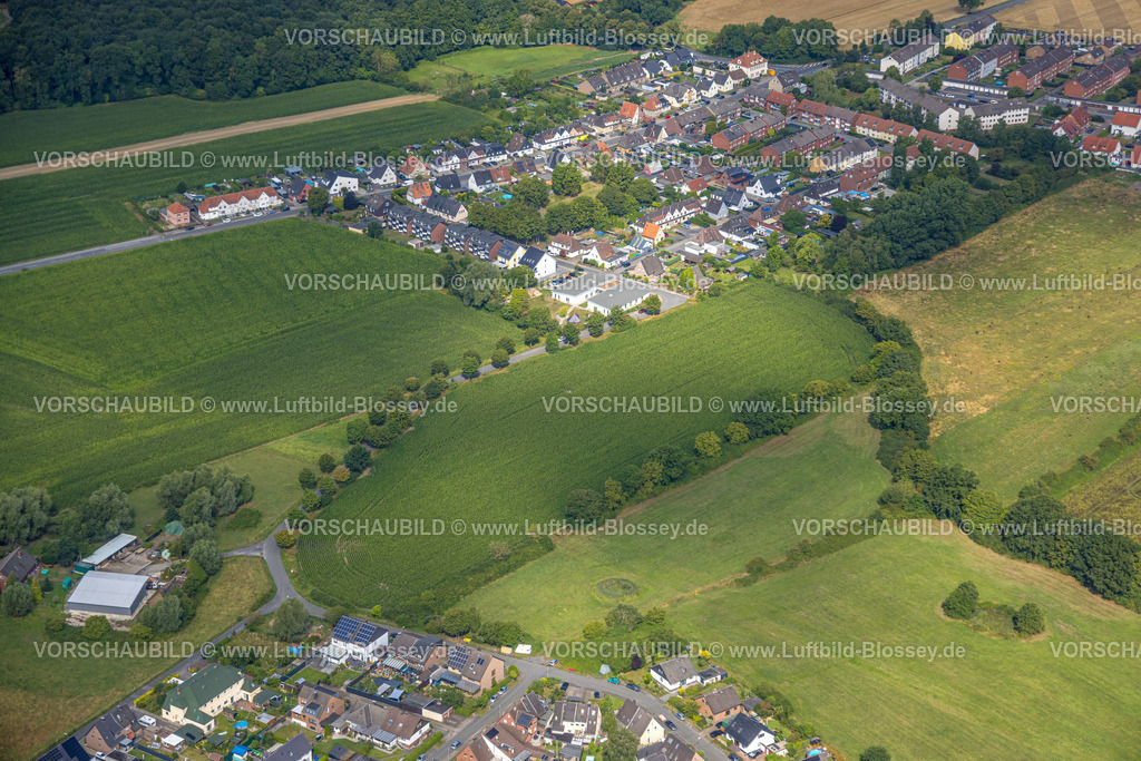 Hamm250700088Bockum-Hoevel | Luftbild, Wohngebiet und Wiesenflächen zwischen Wittekindstraße, Wormhaidestraße und Karwinkelstraße, Bockum-Hövel, Hamm, Ruhrgebiet, Nordrhein-Westfalen, Deutschland